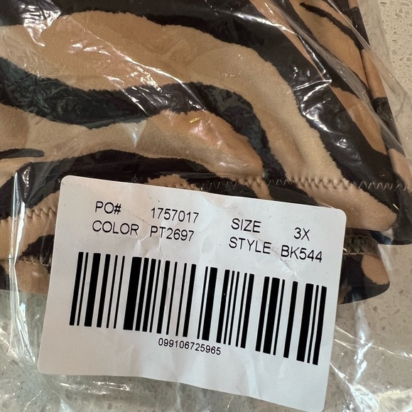 J. Crew Womens Bandeau Bikini Swim Top Separate in Zebra Stripe Beige Brown NEW - Picture 4 of 14